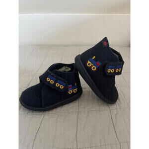 Vintage Elefanten Navy Wool Primary Train Boots, Size EU 19 Made in Slovakia